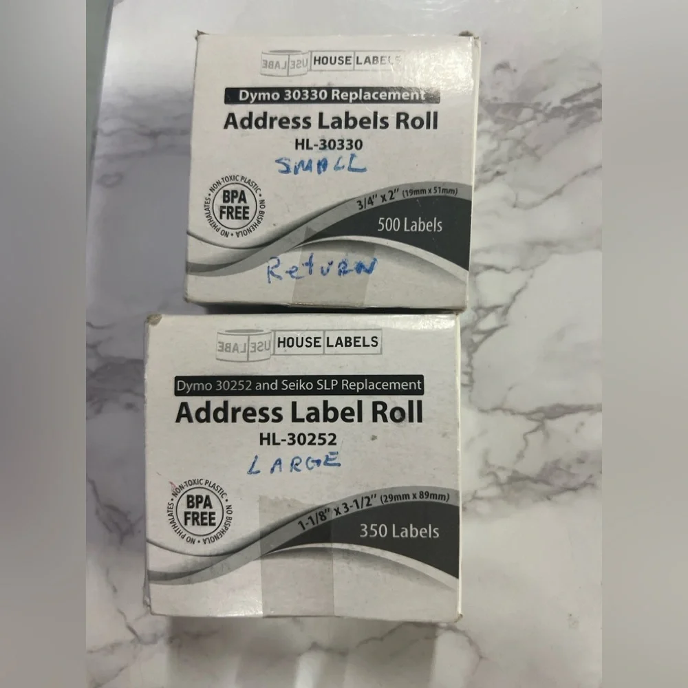 NEW in box dymo & seiko address label rolls bundle (2 boxes)